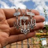 Кулон для трьох друзів "Best Friends Forever. Герб України 25*15 мм. Тризуб. Ціна за набір